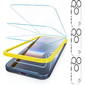 Fotbor for [3 Pack] iPhone 14/13 Pro/13 Screen Protector,9H Tempered Glass Case Friendly HD Film Accessories iPhone 14 13Pro 13 6.1" in Kuwait