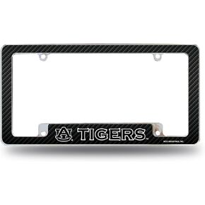 Rico Industries NCAA Wyoming Cowboys Carbon Fiber 12" x 6" Chrome All Over Automotive License Plate Frame for Car/Truck/SUV in Kuwait