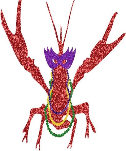 CafePress Mardis Gras Crawfish 5.5" Round Car Magnet Magnetic Bumper Display in Saudi Arabia