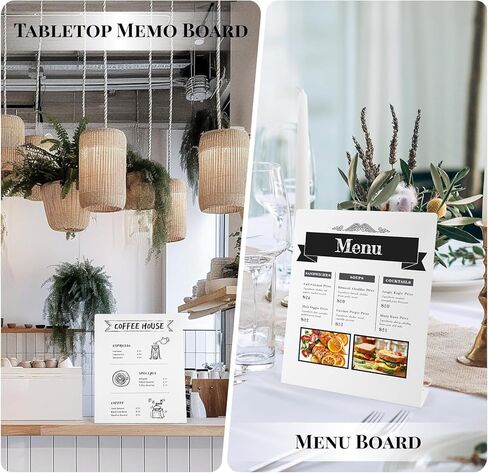 2 Pack Magnetic Board,Magnet Board,Metal Magnetic Bulletin Board,Magnet Display Stand for Home, School, Kitchen, Office (White) in Saudi Arabia