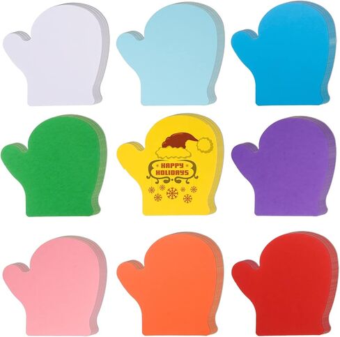 72 Pcs Mitten Cutouts - Assorted Color Paper Mitten Die Cuts for Christmas Winter Celebrations Decor, DIY Craft Supplies, 6x6 inches in Saudi Arabia