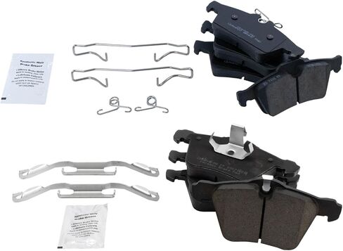 Front and Rear Brake Pad Set Ceramic Hardware Compatible with 2010-2015 Jaguar XF 2010-2016 XJ 2012-2015 XK 2007-2009 XKR in Saudi Arabia