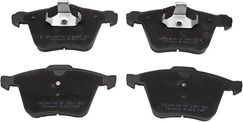 Front and Rear Brake Pad Set Ceramic Hardware Compatible with 2010-2015 Jaguar XF 2010-2016 XJ 2012-2015 XK 2007-2009 XKR in Saudi Arabia