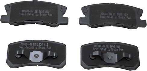 Front and Rear Brake Pad Set Semi Metallic Hardware Compatible with 2013-2014 Chrysler 200 2013-2014 Dodge Avenger 2008-2009 Caliber in Saudi Arabia