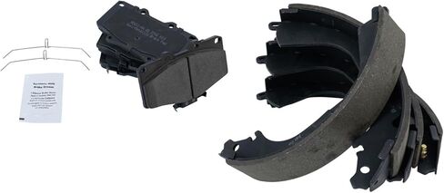 Front and Rear Brake Pads Semi Metallic Hardware Compatible with 1992-2000 Toyota 4Runner 1993-1998 T100 in Saudi Arabia