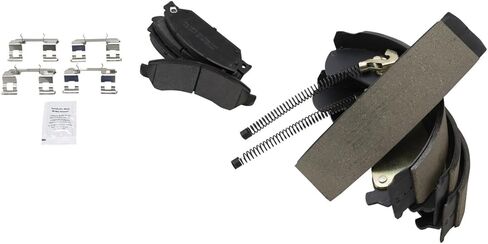 Front and Rear Brake Pad Set Semi Metallic Compatible with 2005-2006 Chevrolet Silverado 1500 2007 Silverado 1500 Classic 2005-2006 GMC Sierra 1500 2007 Sierra 1500 Classic in Saudi Arabia