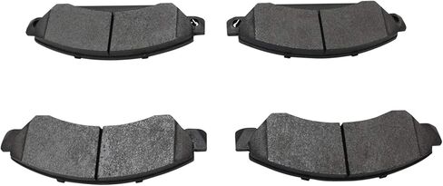 Front and Rear Brake Pad Set Semi Metallic Compatible with 2005-2006 Chevrolet Silverado 1500 2007 Silverado 1500 Classic 2005-2006 GMC Sierra 1500 2007 Sierra 1500 Classic in Saudi Arabia