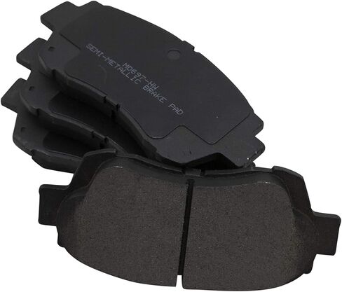 Front and Rear Brake Pad Set Semi Metallic Hardware Compatible with 2003 Toyota Sienna in Saudi Arabia