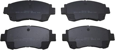 Front and Rear Brake Pad Set Semi Metallic Hardware Compatible with 2003 Toyota Sienna in Saudi Arabia