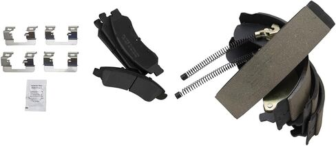 Front and Rear Brake Pads Semi Metallic Hardware Compatible with 2005-2008 Chevrolet Silverado 1500 2005-2008 GMC Sierra 1500 in Saudi Arabia