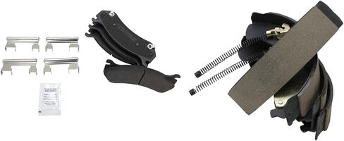 Front and Rear Brake Pads Semi Metallic Compatible with 2005-2006 Chevrolet Silverado 1500 2007 Silverado 1500 Classic 2005-2006 GMC Sierra 1500 2007 Sierra 1500 Classic in Saudi Arabia