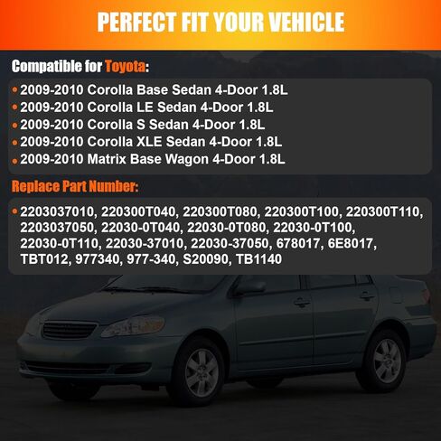 2009-2010 Electronic Throttle Body Compatible for Pontiac Vibe, Toyota Corolla, Matrix 2009 2010 1.8L L4 Replaces 2203037010 S20090 TB1140 in Saudi Arabia
