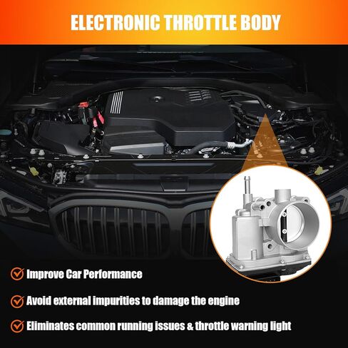 2009-2010 Electronic Throttle Body Compatible for Pontiac Vibe, Toyota Corolla, Matrix 2009 2010 1.8L L4 Replaces 2203037010 S20090 TB1140 in Saudi Arabia