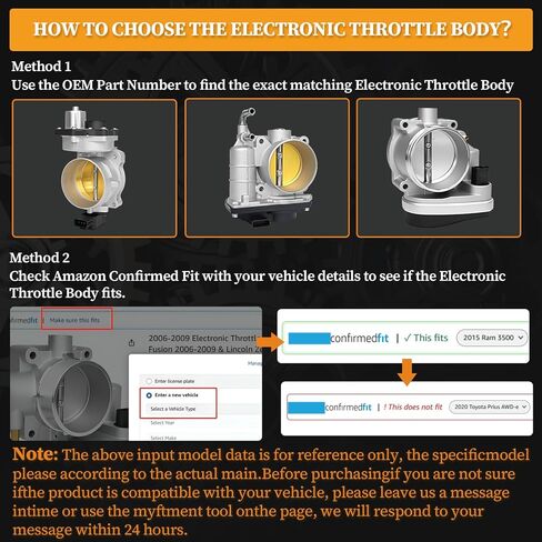 2009-2010 Electronic Throttle Body Compatible for Pontiac Vibe, Toyota Corolla, Matrix 2009 2010 1.8L L4 Replaces 2203037010 S20090 TB1140 in Saudi Arabia