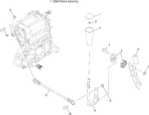 Polaris Linkage Rod Assembly, Genuine OEM Part 1821055, Qty 1 in Saudi Arabia