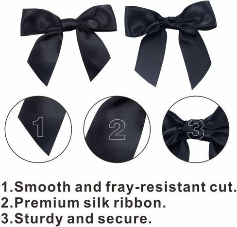 2.5" Hgzgch Red Satin Ribbon Bow for Gift Wrapping, Premade Bows for Crafts, Cake, Party Favors, Handmade Bows with Double-Sided Tape, Self Adhesive Gift Bows for Presents, Treats, Christmas - 50pcs in Saudi Arabia