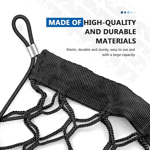 ملحقات خارجية لشبكة الحمولة الخلفية للسيارة، شبكة تنظيم تخزين حمولة السيارة المرنة القابلة للتعديل، شبكة نايلون مزدوجة الطبقة مع خطافات متوافقة مع السيارات والشاحنات وسيارات الدفع الرباعي (35.4 بوصة × 15.7 بوصة) in Kuwait