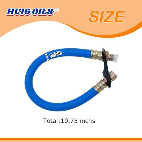 خرطوم منفذ تصريف الزيت HON1012 (12 مم) متوافق مع محركات Hon-da GX (قطعة واحدة) (أسود) in Saudi Arabia