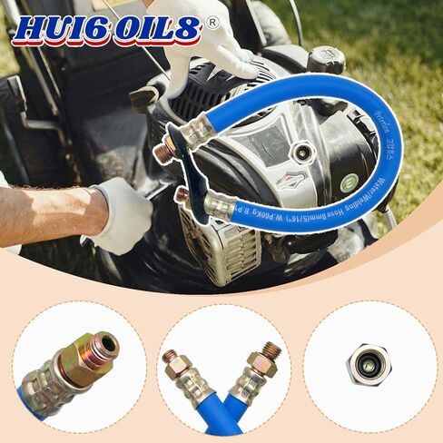 خرطوم منفذ تصريف الزيت HON1012 (12 مم) متوافق مع محركات Hon-da GX (قطعة واحدة) (أسود) in Saudi Arabia