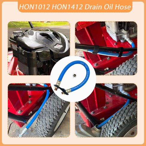 خرطوم منفذ تصريف الزيت HON1012 (12 مم) متوافق مع محركات Hon-da GX (قطعة واحدة) (أسود) in Saudi Arabia