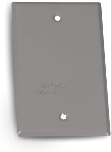 Sigma Engineered Solutions, Gray 14240 1-Gang Rectangular Stamped Weatherproof Cover, 1 Count (Pack of 1) in Saudi Arabia