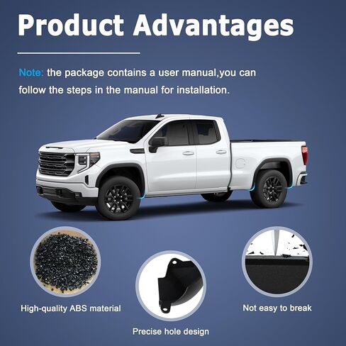 AUCERAMIC Front & Rear Mud Flap Delete Fit for 2020-2025 GMC Sierra 2500HD 3500HD in Saudi Arabia