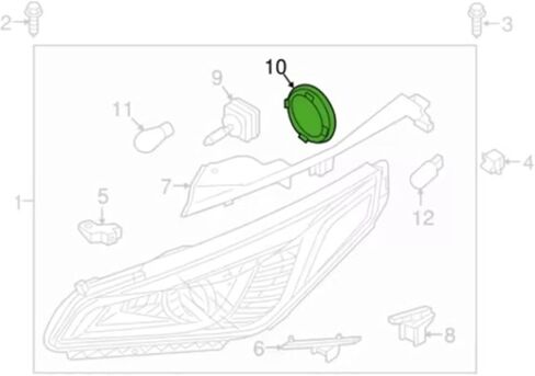 Dust Cap Cover for KIA for Soul 2008 2011 Replacement Head Lamp Dust Cap Cover with OEM Number 921912F500 Made from ABS Material in Saudi Arabia