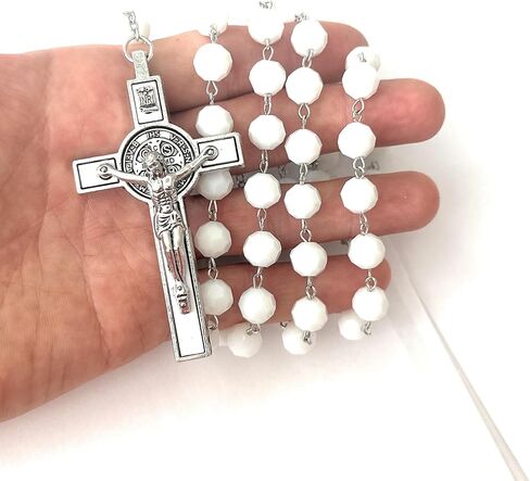 3rd Class relic Rosary Saint Rita of Cascia Patron of Lost Impossible Causes, Sickness, Wounds Marital Problems, Abuse, Mothers Santa Rita de Casia Causas imposibles, problemas maritales (Cherry) in Saudi Arabia