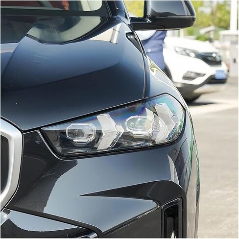 غطاء عدسة المصباح الأمامي للسيارة BMW X5 G05 X6 G06 2023 2024 2025، غطاء المصباح الأمامي للسيارة بديل غطاء المصباح الأمامي الشفاف ملحقات عدسة عاكس الضوء، يسار in Kuwait