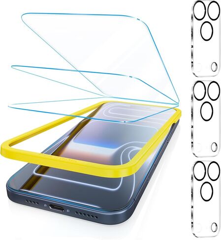 Fotbor لـ [3 عبوات] واقي شاشة iPhone 14/13 Pro/13، جراب من الزجاج المقوى 9H مناسب لملحقات أفلام HD iPhone 14 13Pro 13 6.1 بوصة in Kuwait