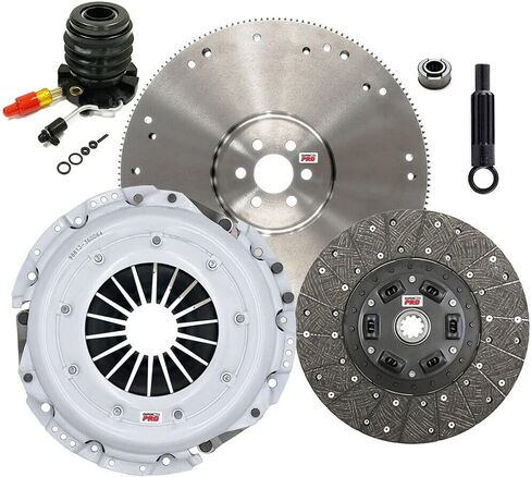 ClutchMaxPRO Heavy Duty OEM Clutch Kit with Flywheel with Slave Cylinder Compatible with 1993 1994 1995 1996 Ford Bronco F150 F250 F350 5.0L 8cyl 5-Speed (CP07097HDWS-FW167710-CK) in Saudi Arabia