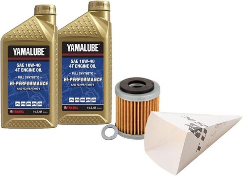Tusk 4-Stroke Oil Change Kit Yamalube Hi-Perf. Synthetic 10W-40 for Yamaha YFZ 450R SE 2022-2025 in Saudi Arabia