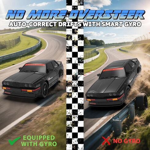 سيارة RC سريعة 1/16 للبالغين، سيارة انجراف RC مع ESP جيروسكوبي، 50 كم/ساعة عالية السرعة 4WD، تحكم نسبي كامل، ضوء LED، بطاريتان قابلتان لإعادة الشحن، انجراف RTR للبالغين، هدية للأولاد والأطفال والبنات in Saudi Arabia