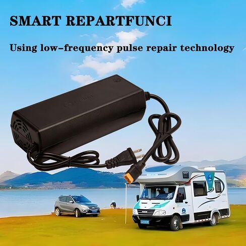 LiFePO4 Battery Charger, 14.6V 25A, for 12V Lithium Iron Phosphate Battery, Fast Charging, Safety Protections, Battery Maintainer in Saudi Arabia