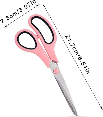 Generic Heavy Duty Scissors, 8.54" Pink, Stainless Steel, Multipurpose, Office/Home/School/Sewing/Crafts in Saudi Arabia