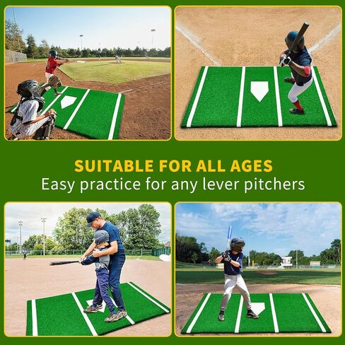 بساط مضرب البيسبول، بساط تدريب على ضرب البيسبول، كرة لينة مرصعة بالعشب، بساط تدريب على ضرب البيسبول، صندوق ضارب مضاد للبهتان، بساط ممارسة محمول للعشب مع حزام للحمل in Kuwait