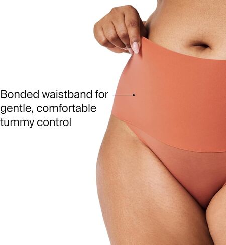 ملابس داخلية SPANX Undie-Tectable - للتحكم الأساسي - مريحة - ملابس داخلية غير مرئية - لا توجد خطوط داخلية مرئية - ملابس داخلية نسائية بدون عرض - ياقوتي داكن - 1X in Saudi Arabia