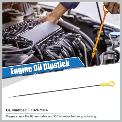 1 قطعة زيت المحرك مقياس زيت المحرك مستوى السائل مقياس لفورد F-150 الوهق XL XLT 2.7L V6 الغاز 2015-2020 رقم FL3Z6750A استبدال قطع غيار السيارات in Saudi Arabia
