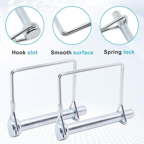 Hitch Pin Lock, Trailer Coupler Hitch Locking Pin Diameter 1/4 inch x 3 inch (10 Pcs) in Saudi Arabia