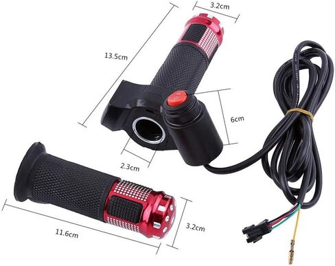 مقود الخانق، مجموعة قبضة الخانق 12-84 فولت 3 سرعات مع شاشة LED للدراجة النارية الكهربائية والسكوتر باللون الأزرق in Kuwait