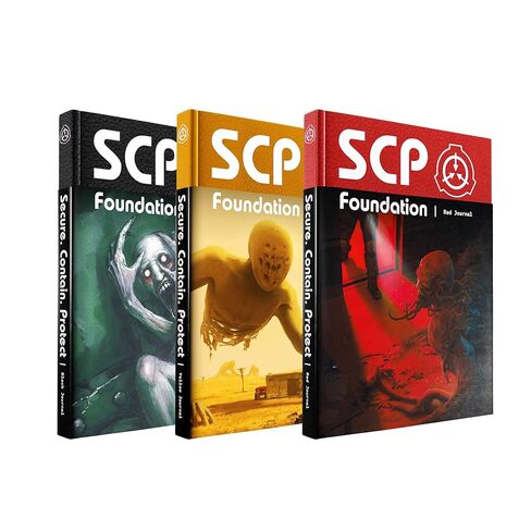 SCP Foundation Artbook Adventure Book - Amazon Edition Slipcase Set - Adventure Book SCP Notebook Chapter Books - Black, Yellow and Red Volumes in Saudi Arabia