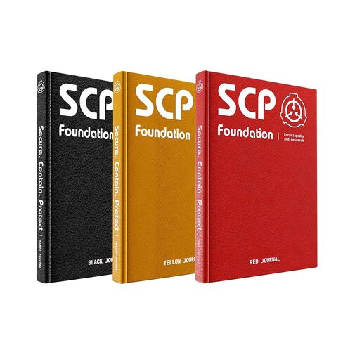 SCP Foundation Artbook Adventure Book - Amazon Edition Slipcase Set - Adventure Book SCP Notebook Chapter Books - Black, Yellow and Red Volumes in Saudi Arabia