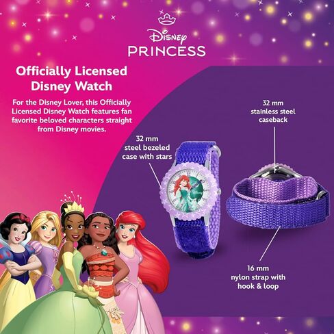 Disney Princess Tween Stainless Steel Analog Quartz Watch in Kuwait