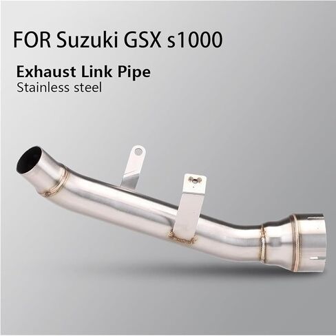 Motorcycle exhaust pipe for Suzuki GSX s1000 2015-2021 motorcycle exhaust pipe motorcycle special stainless steel exhaust pipe muffler middle section connecting pipe with 1pcs Clamp in Saudi Arabia