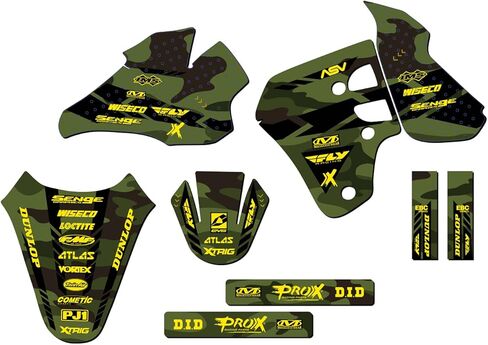 2000 RM 80 Apache Green Senge Graphics Base Kit Compatible with Suzuki in Saudi Arabia