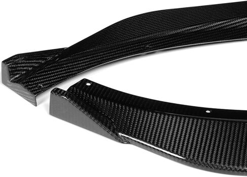 Q1-TECH, Front Bumper Lip fit for Compatible with 2020-2022 Audi A5 / A5 Sportback / S5 / S5 Sportback, Front Bumper Lip Spoiler Air Chin Body Kit Splitter, Real Carbon Fiber, STP-Style, 2021 in Saudi Arabia