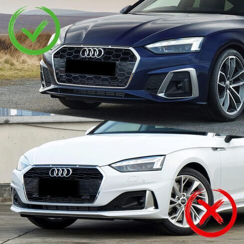 Q1-TECH, Front Bumper Lip fit for Compatible with 2020-2022 Audi A5 / A5 Sportback / S5 / S5 Sportback, Front Bumper Lip Spoiler Air Chin Body Kit Splitter, Real Carbon Fiber, STP-Style, 2021 in Saudi Arabia