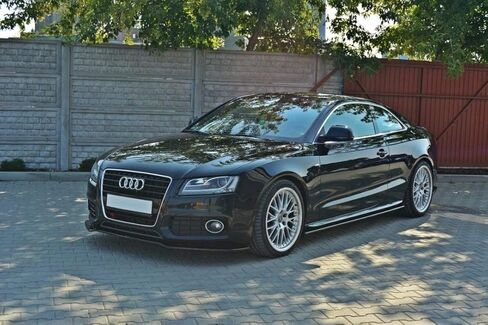 Front Bumper Lip Spoiler Compatible with Audi S5 / A5 S-Line 8T (2007-2011) Maxton Design in Saudi Arabia