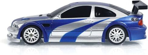 1/43 مقياس RC الانجراف سيارة سباق نسخة جيروسكوبية مطورة 4WD جاهزة للذهاب لعبة صغيرة سيارة صغيرة سيارة عالية السرعة نموذج لمجموعة هواية هدية الأولاد الذين تتراوح أعمارهم بين 14+ (الأزرق والفضي) in Kuwait