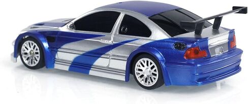 1/43 مقياس RC الانجراف سيارة سباق نسخة جيروسكوبية مطورة 4WD جاهزة للذهاب لعبة صغيرة سيارة صغيرة سيارة عالية السرعة نموذج لمجموعة هواية هدية الأولاد الذين تتراوح أعمارهم بين 14+ (الأزرق والفضي) in Kuwait